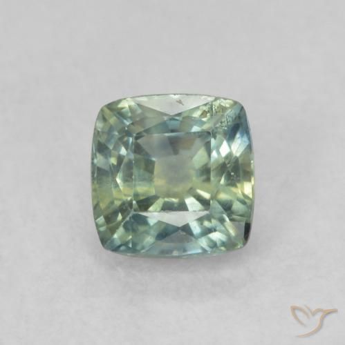 0.63ct 天然 マルチカラー サファイア, クッション, VS-SI