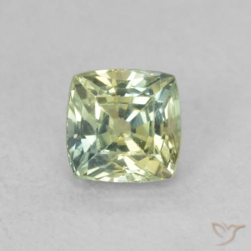 0.64ct 天然 マルチカラー サファイア, クッション, VS-SI