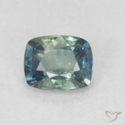 0.58ct 天然 マルチカラー サファイア, クッション, VS