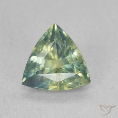 0.67ct 天然 マルチカラー サファイア, トリリオン, VS