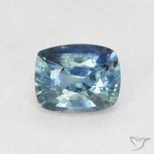 0.74ct 天然 ディープブルー サファイア, クッション, VS