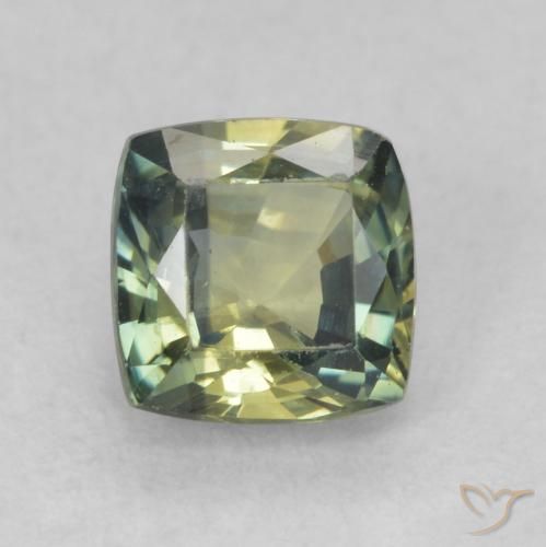 0.95ct 天然 マルチカラー サファイア, クッション, VVS