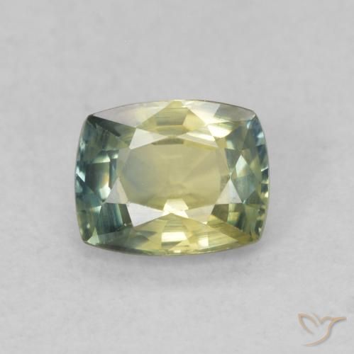 0.61ct 天然 マルチカラー サファイア, クッション, VVS
