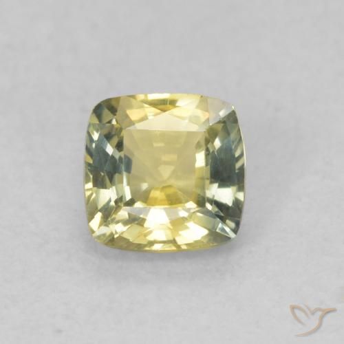 0.56ct 天然 マルチカラー サファイア, クッション, VVS