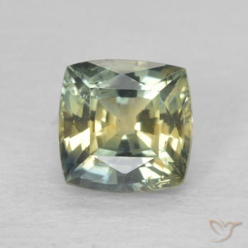 0.91ct 天然 マルチカラー サファイア, クッション, VS-SI