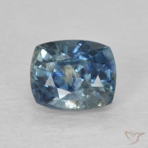 0.86ct 天然 ブルー サファイア, クッション, VS-SI