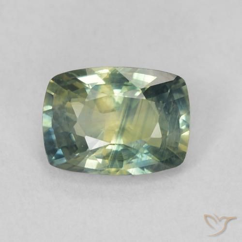 0.77ct 天然 マルチカラー サファイア, クッション, VS