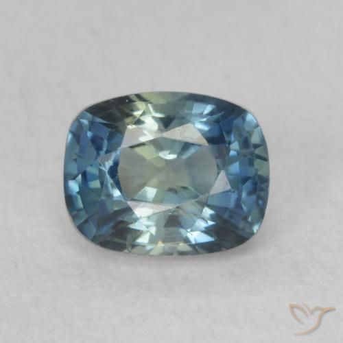 0.64ct 天然 マルチカラー サファイア, クッション, VVS