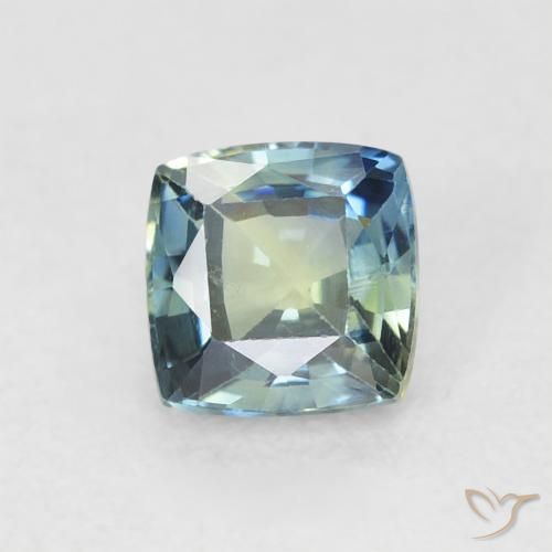 0.70ct 天然 マルチカラー サファイア, クッション, VVS-VS