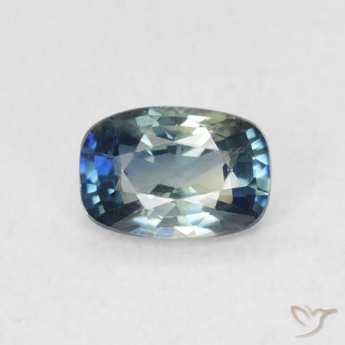 0.67ct 天然 マルチカラー サファイア, クッション, VS
