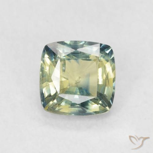 0.59ct 天然 マルチカラー サファイア, クッション, VS