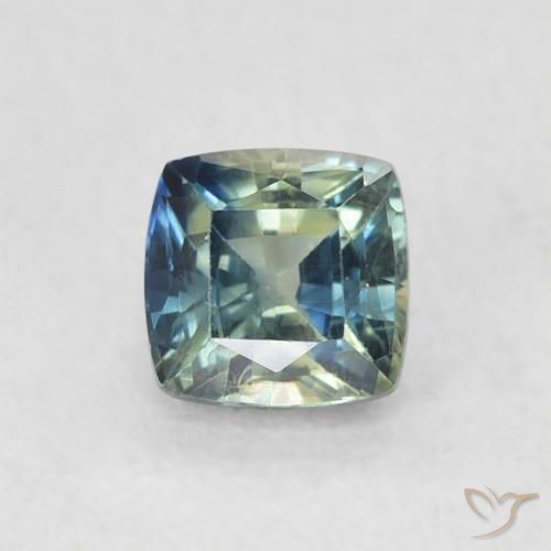 0.71ct 天然 マルチカラー サファイア, クッション, VS