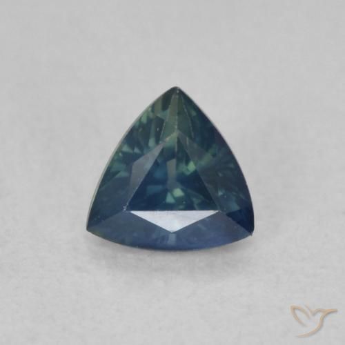 0.45ct 天然 ティール サファイア, トリリオン, VVS-VS