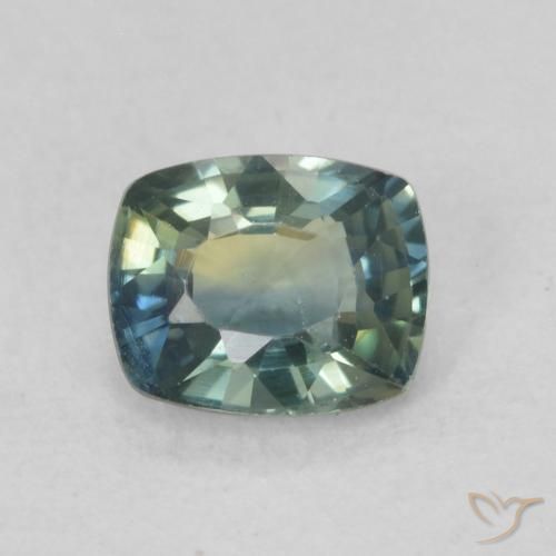 0.70ct 天然 マルチカラー サファイア, クッション, VVS-VS
