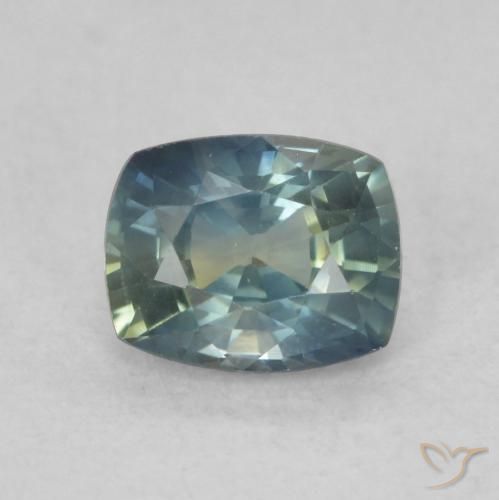 0.79ct 天然 マルチカラー サファイア, クッション, VVS-VS