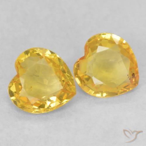 Shop natural 0.84ct ゴールド サファイア gems, 心臓, from タンザニア at GemSelect. In stock, global shipping!