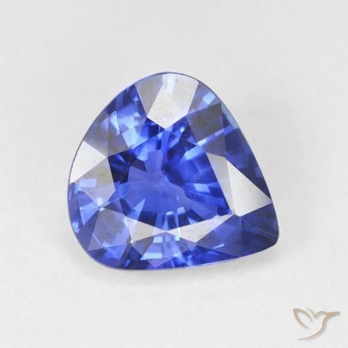 4.48ct コーンフラワーブルー サファイア, 洋梨の形, VVS