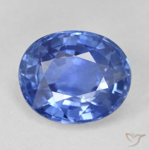 4.05ct 天然 ミディアムネイビーブルー サファイア, 楕円形, VVS-VS