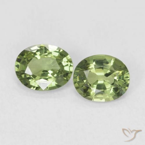 Shop natural 0.74ct ウォームグリーン サファイア gems, 楕円形, from マダガスカル at GemSelect. In stock, global shipping!