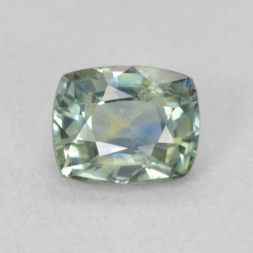 0.69ct 天然 ティール サファイア, クッション, VS
