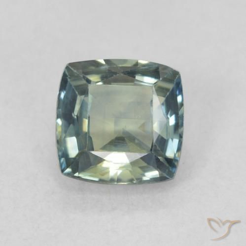 0.73ct 天然 ティール サファイア, クッション, VS