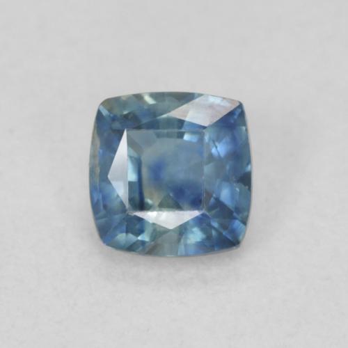 0.56ct 天然 ティール サファイア, クッション, VS