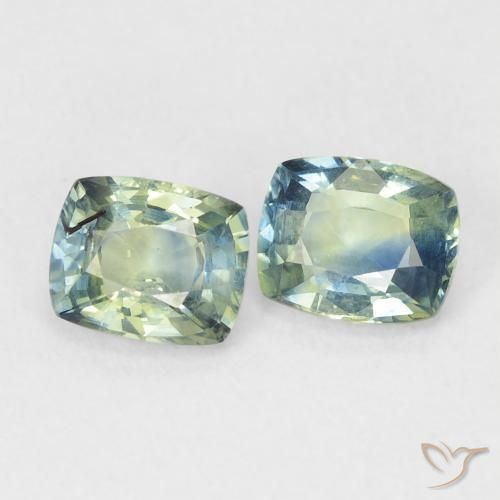 Shop natural 1.45ct ブルーグリーン サファイア gems, クッション, from マダガスカル at GemSelect. In stock, global shipping!