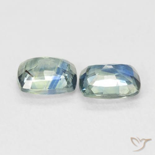 Shop natural 1.45ct ブルーグリーン サファイア gems, クッション, from マダガスカル at GemSelect. In stock, global shipping!