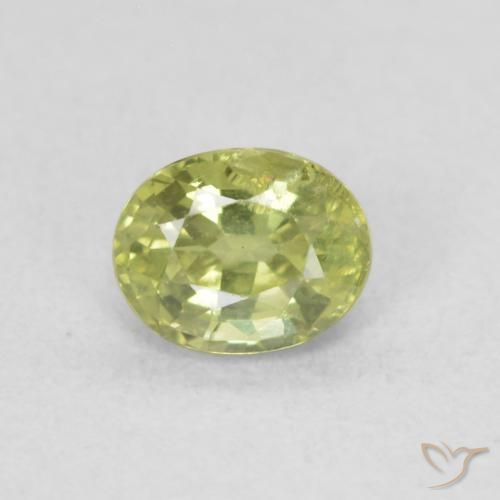 0.47ct 天然 ウォームフォレストグリーン サファイア, 楕円形, VS