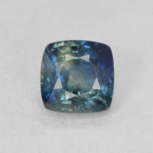 0.63ct 天然 ティール サファイア, クッション, VS