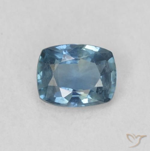 0.42ct 天然 ブルー サファイア, クッション, VS