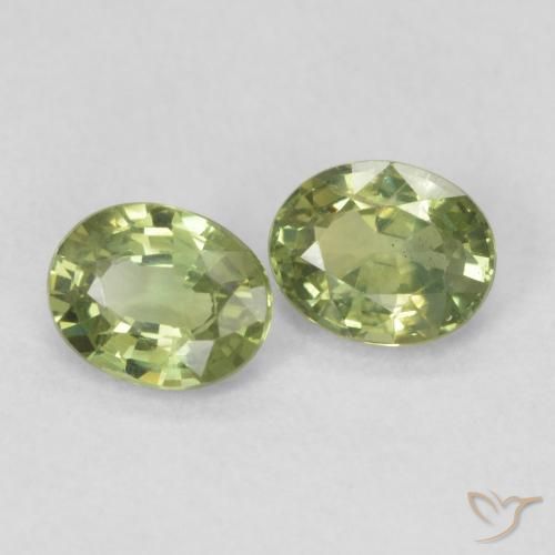 Shop natural 0.77ct 黄みがかったグリーン サファイア gems, 楕円形, from マダガスカル at GemSelect. In stock, global shipping!