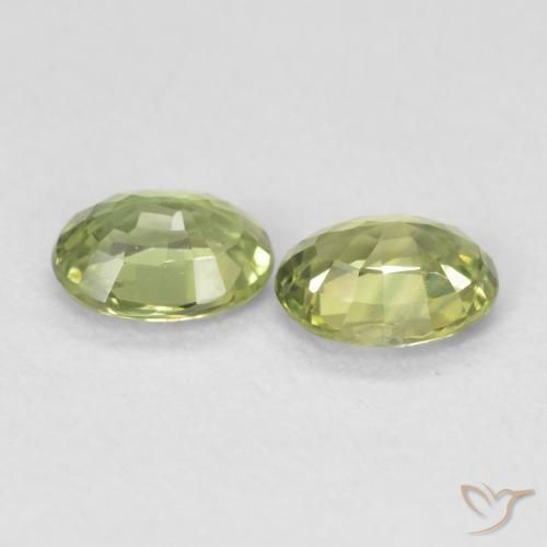 Shop natural 0.77ct 黄みがかったグリーン サファイア gems, 楕円形, from マダガスカル at GemSelect. In stock, global shipping!