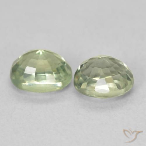 Shop natural 1.23ct 薄いペアーグリーン サファイア gems, 楕円形, from マダガスカル at GemSelect. In stock, global shipping!