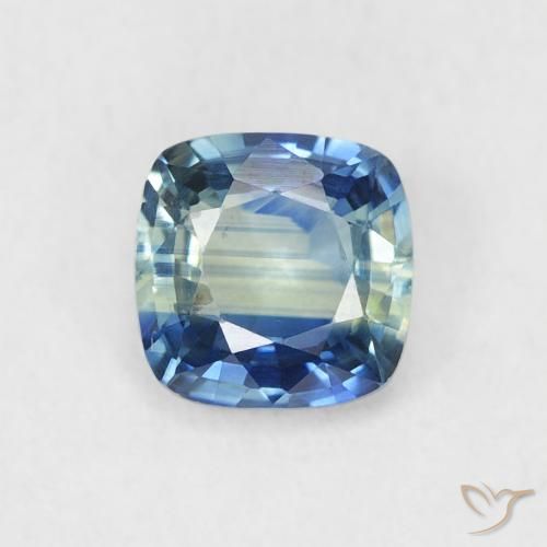 0.70ct 天然 ティール サファイア, クッション, VVS