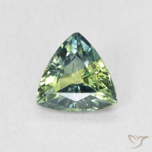 0.56ct 天然 マルチカラー サファイア, トリリオン, VVS