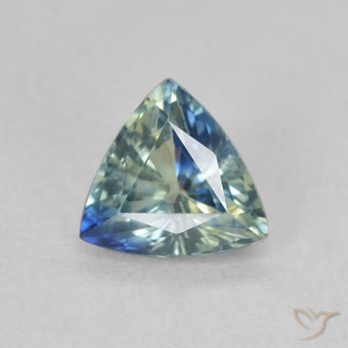 0.54ct 天然 ティール サファイア, トリリオン, VVS-VS
