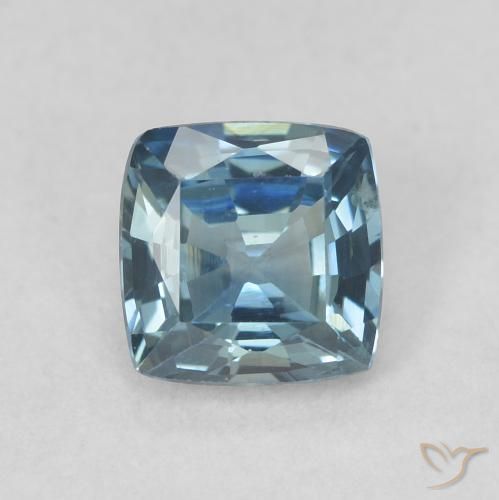 0.72ct 天然 ティール サファイア, クッション, VVS-VS