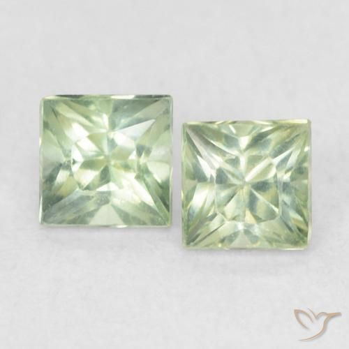 Shop natural 0.45ct 薄いグリーン サファイア gems, 四角形, from タンザニア at GemSelect. In stock, global shipping!