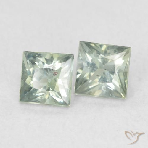 Shop natural 0.44ct 緑がかった灰色 サファイア gems, 四角形, from タンザニア at GemSelect. In stock, global shipping!