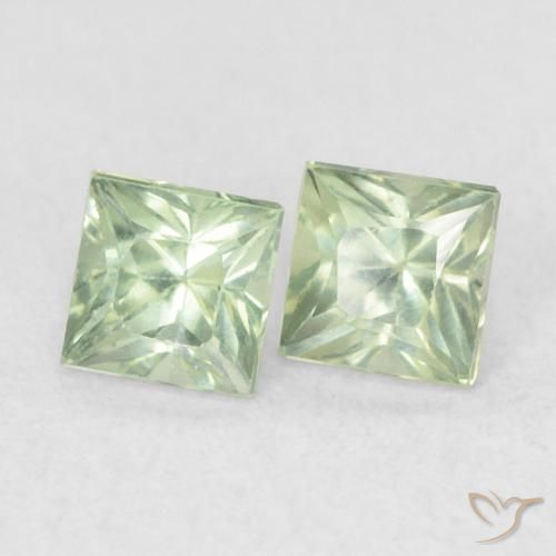 Shop natural 0.48ct ライトグリーン サファイア gems, 四角形, from タンザニア at GemSelect. In stock, global shipping!