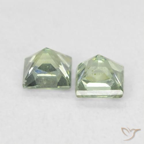 Shop natural 0.44ct ライトグリーン サファイア gems, 四角形, from タンザニア at GemSelect. In stock, global shipping!