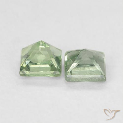 Shop natural 0.45ct 薄いセージグリーン サファイア gems, 四角形, from タンザニア at GemSelect. In stock, global shipping!