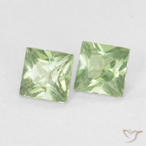 Shop natural 0.40ct Medium Light Green サファイア gems, 四角形, from タンザニア at GemSelect. In stock, global shipping!