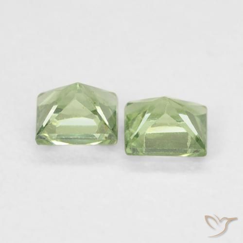 Shop natural 0.40ct Medium Light Green サファイア gems, 四角形, from タンザニア at GemSelect. In stock, global shipping!