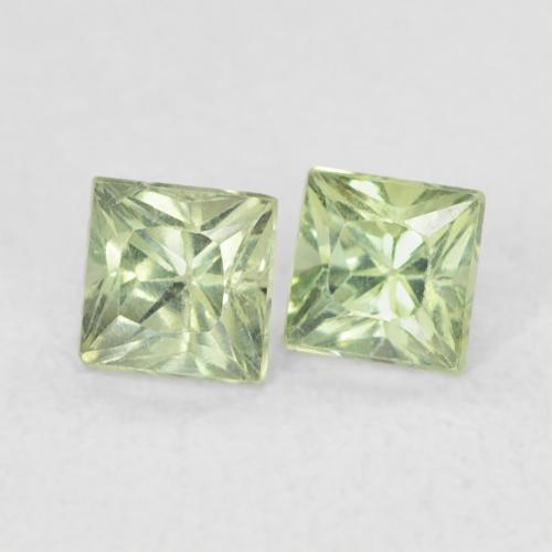 Shop natural 0.48ct Medium Light Green サファイア gems, 四角形, from タンザニア at GemSelect. In stock, global shipping!