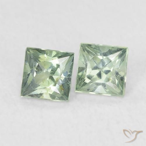 Shop natural 0.44ct Medium Light-Green サファイア gems, 四角形, from タンザニア at GemSelect. In stock, global shipping!