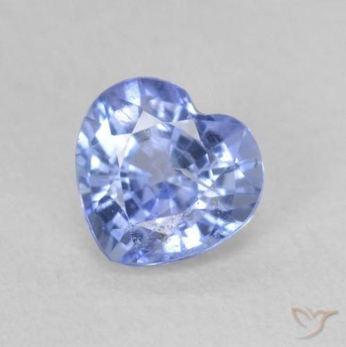 0.80ct 天然 パステルブルー サファイア, 心臓, VS