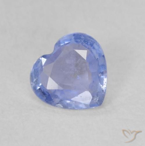 0.51ct 天然 パープルブルー サファイア, 心臓, VS