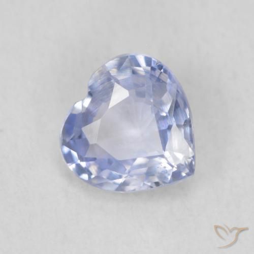0.59ct 天然 バイオレットブルー サファイア, 心臓, VS